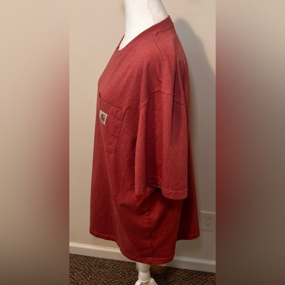 CARHARTT Original Fit Red T Shirt Size Extra Large - Picture 2 of 5